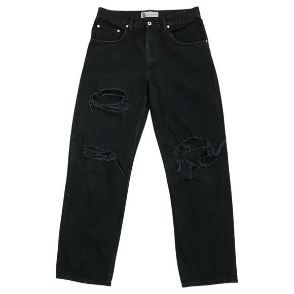 LEVIS SILVERTAB JEANS 30 BLACK DENIM 94 BAGGY LOOSE SKATER Y2K GRUNGE VINTAGE - Picture 1 of 4